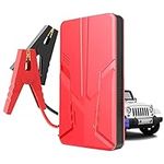 Portable Car Jump Starter, 30000mah Car Battery Booster Jump Starter Power Bank, 12v Auto Jump Box with Led Light, Portable Booster Pack/Jump Starter Starting Device for Trucks, SUV (red)