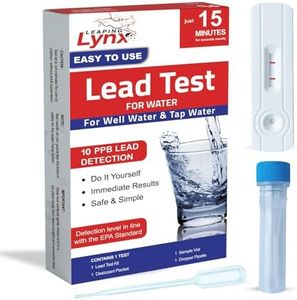 Lead Water Test Kit for Drinking Water - Well Water & Tap Water, 10-Minute Rapid Test with Simple 3-Step Procedure, Results in Minutes, Drinking Water Lead Testing with to Keep Water Safe