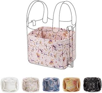 ArcDiary Purse Organizer Insert Fits Picotin 14/18/22/26 bags, Lightweight Bag Shaper for Women Luxury Handbag Tote, Soft Inner Bag (PC22, Circus(Pink))