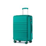 Kono Fashion Hand Luggage Lightweight ABS Hard Shell Trolley Travel Suitcase with TSA Combination Lock and 4 Wheels Cabin Carry-on Suitcases (20", Turquoise)