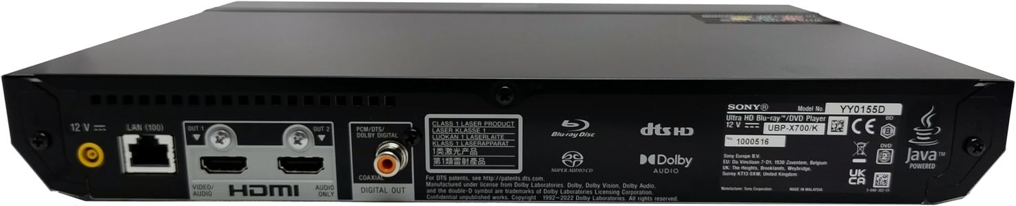 Sony Multi-Region Blu-ray Player – UBP-X700 4K Ultra HD