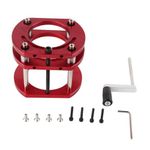 Router Table Lift Base, Manual Lifting Base Aluminum Alloy Stainless Steel Rust Resistance Router Table Lift System Simple High Strength for Woodworking