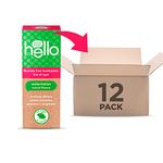 Hello Kids Fluoride Free Toothpaste, Vegan and SLS Free, Natural Watermelon, All Ages, 88mL - 12 pack