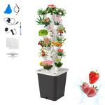 Hocomay Aeroponic Tower Garden, 30 Pods Hydroponics Growing System for Indoor Herbs, Fruits, And Vegetables, Smart Garden Vegetable Plant Kit with 10L Water Tank and Pump
