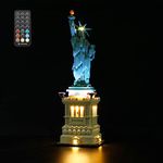 LIGHTAILING Led Light Compatible With Lego 21042 Architecture Statue of Liberty Building Blocks Model：Remote-Control Version - NOT Included The Model Set