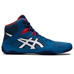 ASICS Men's Snapdown 3 Wrestling Shoes, Azure/White, 5