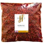 Hides Fine Foods - Goji Berries 1kg - Suitable for Vegetarians - Baking - Granola - Breakfast - Snacking - Desserts -A Good Source of protein, Vitamin A, Vitamin C, Potassium, Iron, Magnesium, & Zinc.