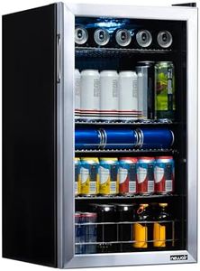 Newair Beverage Refrigerator Cooler | 126 Cans Free Standing with Right Hinge Glass Door | Mini Fridge Beverage Organizer Perfect For Beer, Wine, Soda, And Cooler Drinks | AB-1200