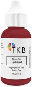 TKB Lip Liquid Color | Liquid Lip Color for TKB Gloss Base, DIY Lip Gloss, Pigmented Lip Gloss and Lipstick Colorant, Moisturizing, Made in USA (1floz (30ml), Strong Red)