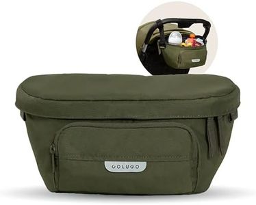 Colugo On-The-Go Stroller Organizer Insert with Zipper, Stroller Caddy with Cup Holder, Stroller Accessories for Parents specially designed to fit to your stroller with Non Slip Straps (Olive)