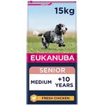 Eukanuba Complete Dry Dog Food for Senior Medium Breeds with Fresh Chicken 15 kg