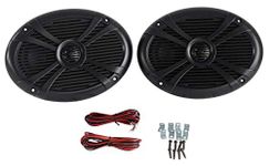 Rockville Rmsts69b Pair 6x9 1000w Waterproof Marine Boat Speakers 2-Way Black