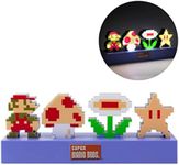 Super Mario Bros Icons Light, Sound Reactive Mode, Decorative Light Up Super Mario Figure Bedroom Accessories & Decor