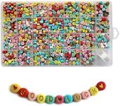 Amaney 1400 Pieces Letter Beads 4x7