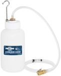 FIRSTINFO A11563H 1 Liter High Pressure Brake Fluid Bleeder Receiving Bottle with Fixing Clamp & Non-Return Check Valve and Hanging Hook