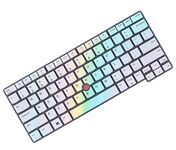 Keyboard Cover for 14" Lenovo ThinkPad X1 Carbon Gen 11/10, ThinkPad T14 & T14s Gen 4/3, ThinkPad L14 Gen 3 & P14s Gen 3 & Thinkpad E14 Gen 6 Gen 5 Laptop, ThinkPad T14 Gen 4 Keyboard Skin - Colorful