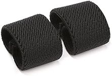 JASGOOD Nylon Canvas Web Belt Elastic Loop Keeper for 1.5inch Wide Belt (C-Black+Black)