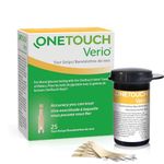 OneTouch Verio® Test Strips I 25 Tests I for Blood Glucose Monitoring with Diabetes I 1 Pack I 25 Test Strips Included