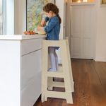 Stepup Baby Learning Tower Toddler Step High Chair | Montessori Inspired | Step Stool for Kids | Adjustable for 18 Month - 5 Years | Designed for Safety (Natural)
