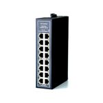 WIWAV WDH-16GT-DC 10/100/1000Mbps Unmanaged 16-Port Gigabit Industrial Ethernet Switches with DIN Rail/Wall-Mount (cUL Listed, Fanless, -30°C~75°C)