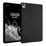 kwmobile TPU Silicone Case Compatible with Nokia T21 Tablet - Case Soft Flexible Shock Absorbent Cover - Black Matte