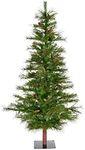 Vickerman 6' Ashland Artificial Christmas Tree Unlit - Faux Christmas Tree - Unlit - Faux Christmas Tree - Seasonal Indoor Home Decor - Pine Cones Included - Holiday Decorations