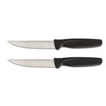Wusthof Pizza/Steak Knife 2 pc Set (1145360104)- Black