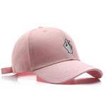 Unisex Baseball Caps for Men Women Summer Cap Cotton Sport Gym Casual Cap (Freesize) (A Pink)