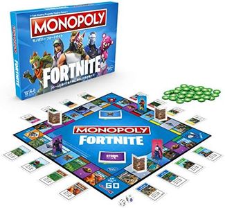 Hasbro E6603 Monopoly Fortnite Edition Board Game, Japanese Version, Japanese Language Instruction Manual Included (English Language Not Guaranteed) for Ages 13 and Up