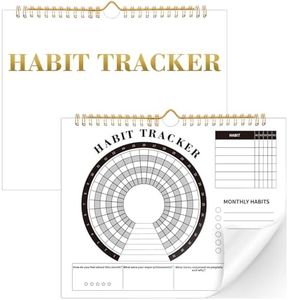 Thboxes Habit Tracker Calendar, 7.8 x 9.8 Inch Goal Tracker Stay Focused for Goal Setting & Productivity Daily Habit Tracker Journal Productivity Tool School Work Students Office Supplies, Simple