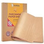 Katbite 200pcs Unbleached Parchment Paper Sheets 12x16 inch (9x13 Optional) Heavy Duty, Baking Paper Parchment for Cookies, Bread, Meat, Pizza