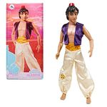 Disney Store Official Aladdin Classic Doll for Kids, 32cm/12”, Fully Posable Toy with Moulded Hair and Hat - Suitable for Ages 3+