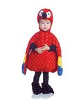 Underwraps Costumes Baby's Parrot Belly-Babies, Red/Yellow/Blue, Large