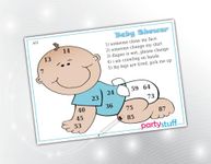 PartyStuff Baby Shower Theme Tambola Housie Tickets-Baby Shower Kukuba 19-Designer Kukuba (16 Cards), Multicolor