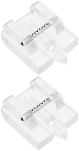 SG Store 2Pcs 820474096 Snap on Clear Invisible Zipper Foot Compatible with Pfaff Expression 2014 Compatible with Hobby 42 Compatible with Select 1471 150 1520 Sewing Machine