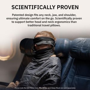 trtl Pillow Plus Adjustable Travel Neck Pillow – Ergonomic Support