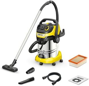 Kärcher 1.628-378.0, WD 6 P Premium Wet & Dry Vacuum Cleaner, Yellow, 1300 W, 30 liters
