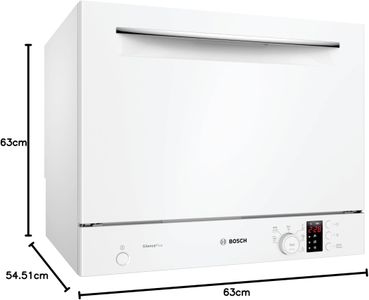 Bosch Serie 4 Compact Dishwasher – White