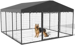 Kullavik Large Outdoor Dog Kennel,H