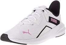 PUMA Women's Platinum Shimmer Training Shoe, White / Black / Opera Mauve, US 9.5