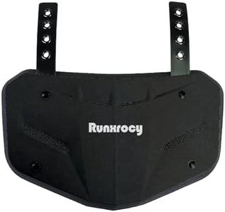 Runxrocy Football Backplate Rear Protective Pads Back Plate for Football Player Adult Backplate for Football Black Color