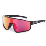 Dervin One Piece Shield Sports Oversized Visor Polarized Sunglasses for Men Women, Outdoor Cycling Hiking Fishing Sunglasses (Mirror Red)
