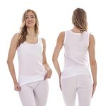 Keanu Heatforce Ladies Thermal Vests - Pack of 3 - Winter Warm 0.45 TOG Brushed Underwear Sleeveless Vest Baselayer (White, Medium)