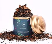 OH CHA - Peppermint Tea | Mint Green Tea with Cranberry, Moroccan Mint, Pure Peppermint stick | Herbal Tea for Weight Loss, Wellness Tea | 35gms Tin Caddy