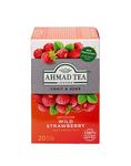 Ahmad Tea Wild Strawberry Herbal Tea, 20 Count