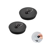 2 Pcs Drain Stopper Set, Bath Plugs, Sink Plug Rubber with Hanging Ring for Bathtub, Kitchen and Bathroom