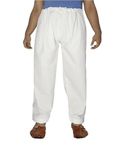 Plus Size Loose Fit White Cotton Pathani Salwar for Men Khan Salwar (44)