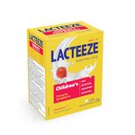 Lacteeze For Children Lactase Enzyme - Natural Strawberry Flavour, Chewable Tablets for Dairy Digestion - 100-Count