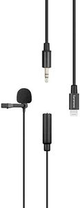 Saramonic Lavmicro-U1B Omnidirectional Lavalier Microphone Clip-on Lapel Microphone for iPhone 13/13 Pro/12 Pro Max/11 XS/XR/XS Max for Live Stream YouTube