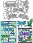 WADORN Dragonfly Metal Carbon Steel Cutting Dies, Insects Cutting Dies Stencil for DIY Crafts Dragonfly Animal Metal Embossing Stencils Template for Card Making Scrapbooking Album Bookmark